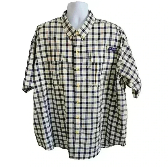 Columbia Men's PFG Super Bahama Short Sleeve Shirt, Breathable, UV Protection 2X - Picture 1 of 11